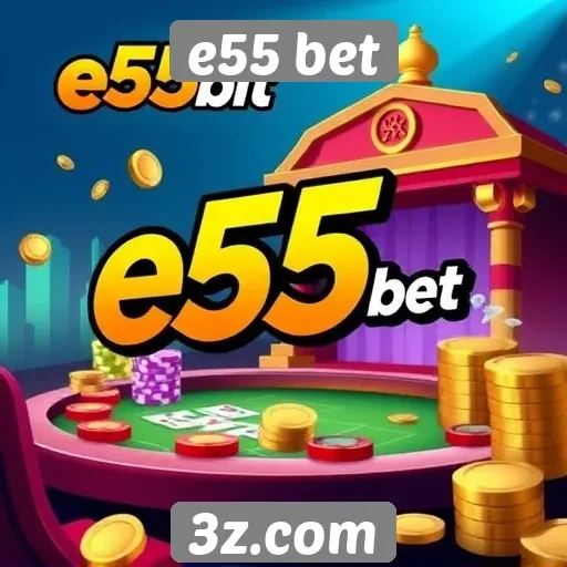 Variedade de jogos disponíveis no e55 bet
